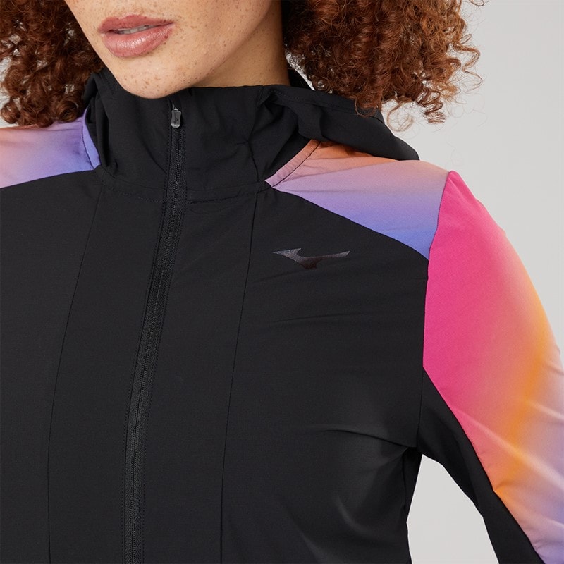 Mizuno Womens Active Alpha Water-Resistant Running Jacket Yuuyake - Image 5