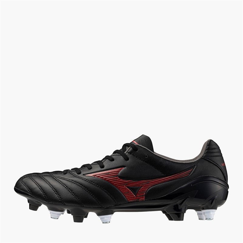 Mizuno Mens Monarcida Neo III Pro Mix SG Soft Ground Football Boots Black/Morelia 40Th Red