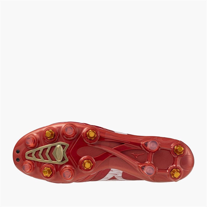 Mizuno Mens Morelia Neo IV Beta Elite IX SG Soft Ground Football Boots Morelia 40Th Red/White/Black - Image 2