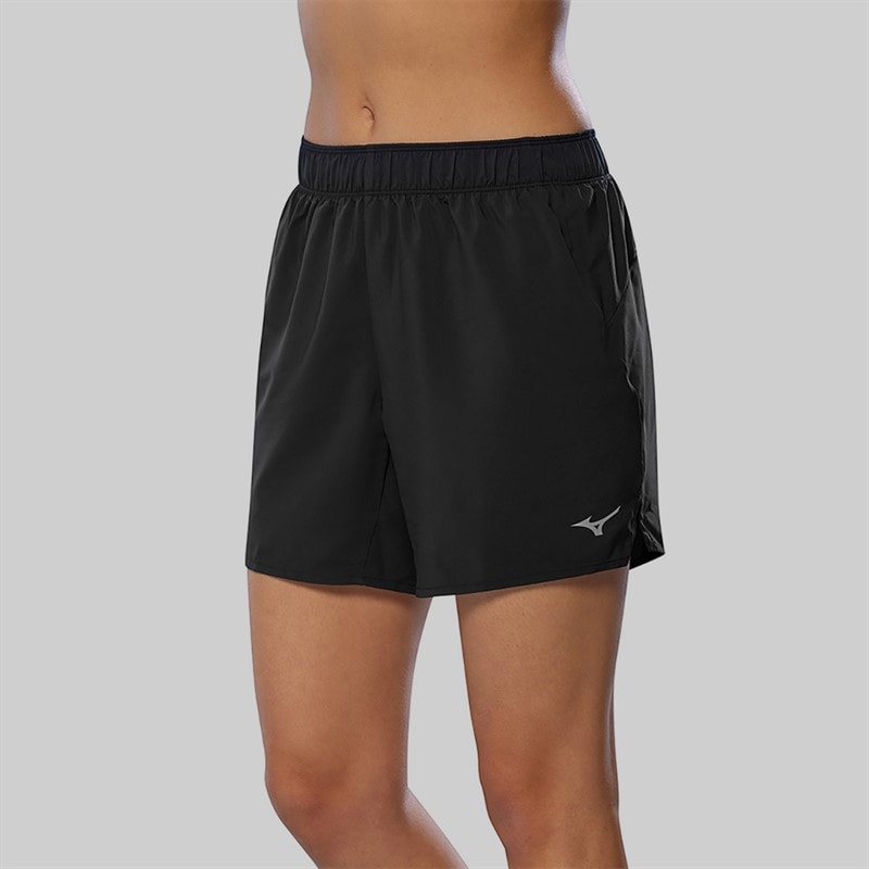 Mizuno Womens Core 5.5 Inch Running Shorts Black
