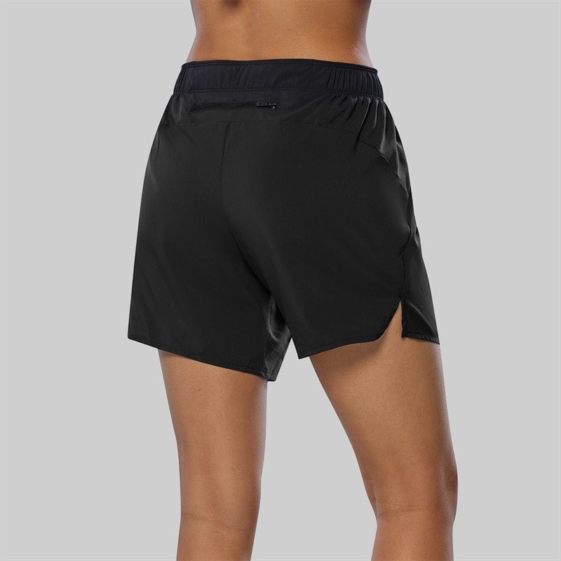 Mizuno Womens Core 5.5 Inch Running Shorts Black - Image 2