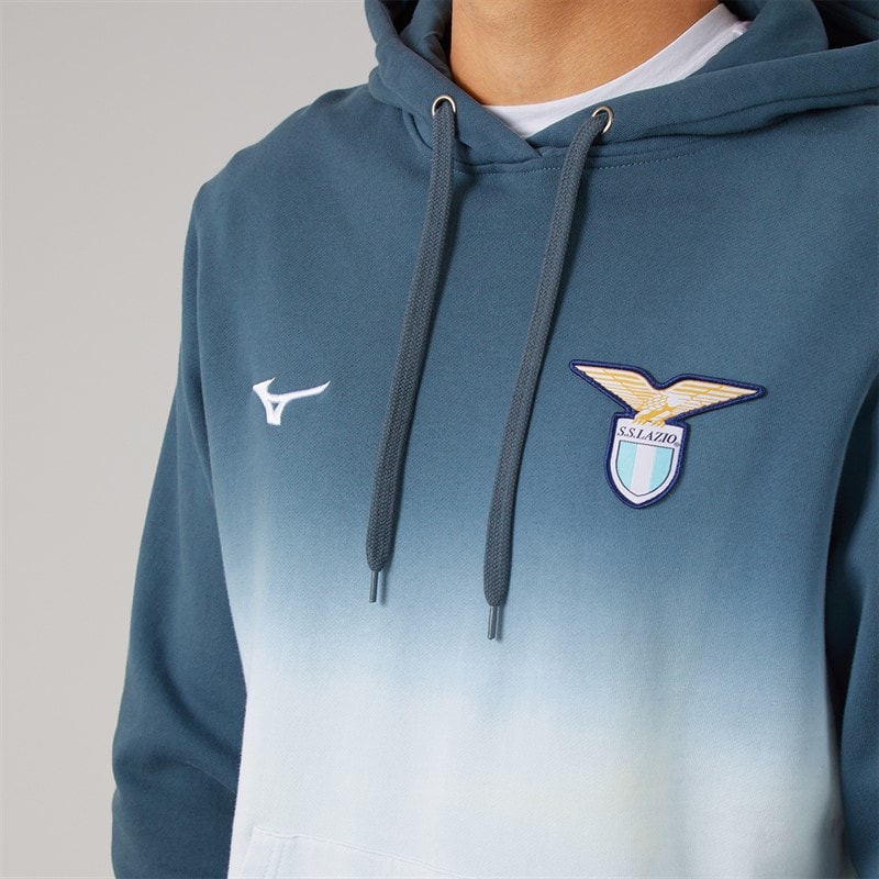 Mizuno Mens S.S. Lazio Overhead Hoodie Dark Slate - Image 3