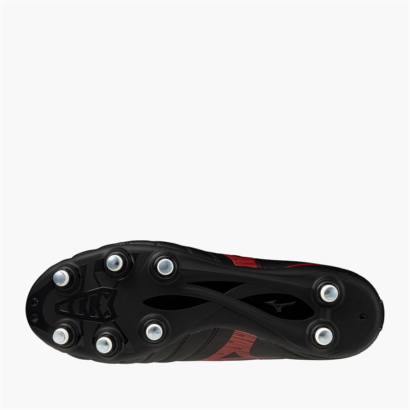 Mizuno Mens Monarcida Neo III Select SG Soft Ground Football Boots Black/Morelia 40Th Red - Image 2
