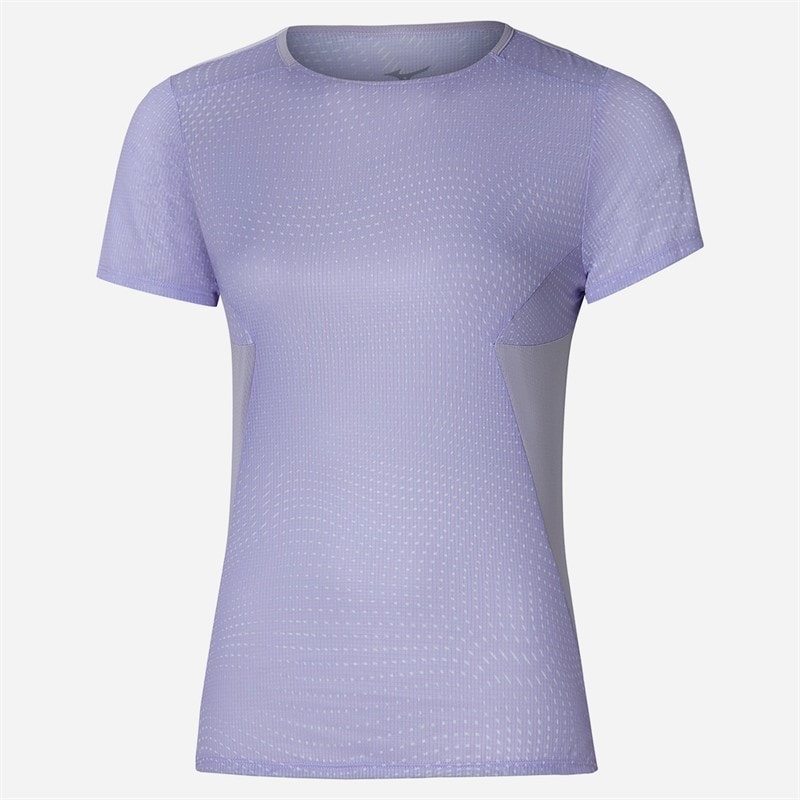 Mizuno Womens Dryaeroflow Graphic Running Top Thistle