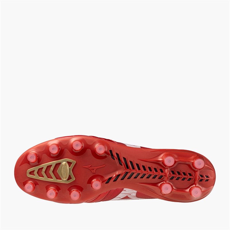 Mizuno Mens Morelia Neo IV Beta Elite FG Firm Ground Football Boots Morelia 40Th Red/White/Black - Image 2