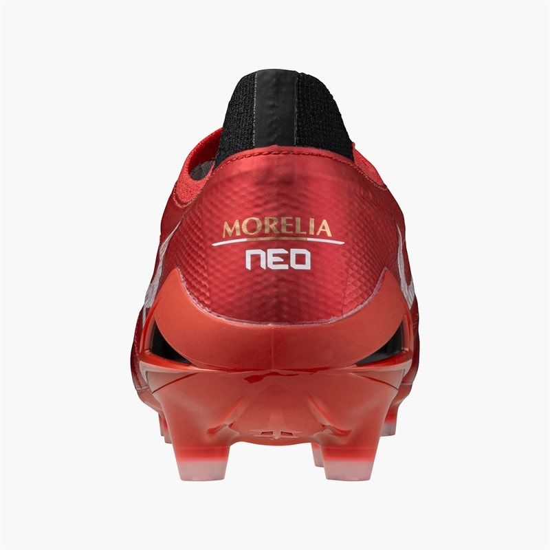 Mizuno Mens Morelia Neo IV Beta Elite FG Firm Ground Football Boots Morelia 40Th Red/White/Black - Image 3