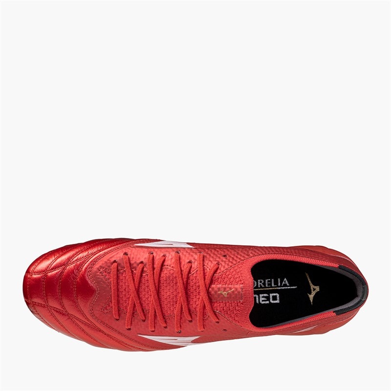 Mizuno Mens Morelia Neo IV Beta Elite FG Firm Ground Football Boots Morelia 40Th Red/White/Black - Image 4