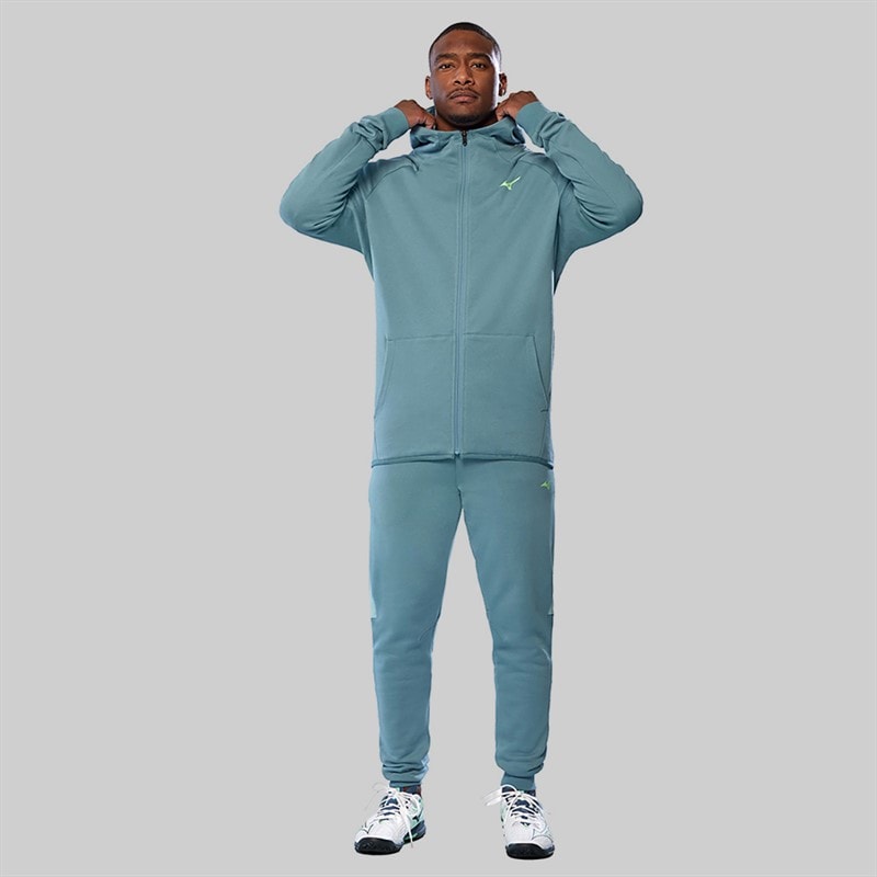 Mizuno Mens Athletics RB Full Zip Hoodie Citadel - Image 4