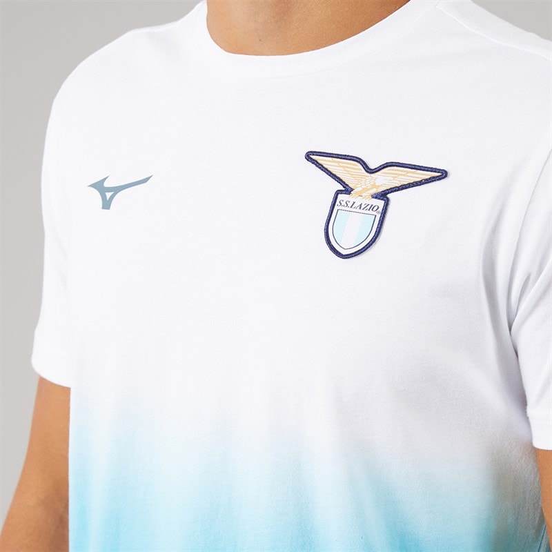 Mizuno Mens S.S. Lazio T-Shirt White - Image 3