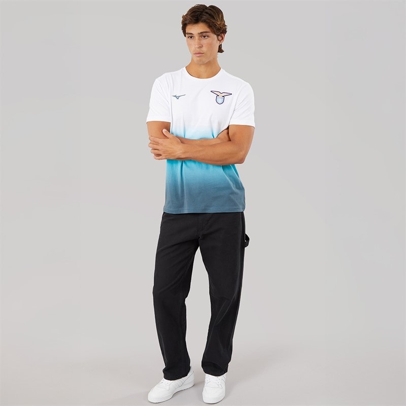 Mizuno Mens S.S. Lazio T-Shirt White - Image 4