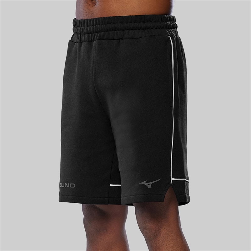 Mizuno Mens Athletics Sweat Shorts Black