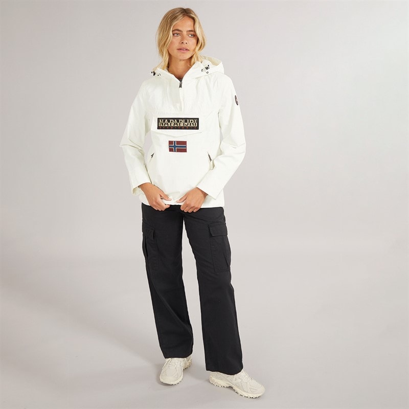 Napapijri Womens Rainforest Pocket 3 Waterproof Anorak White Heron - Image 4