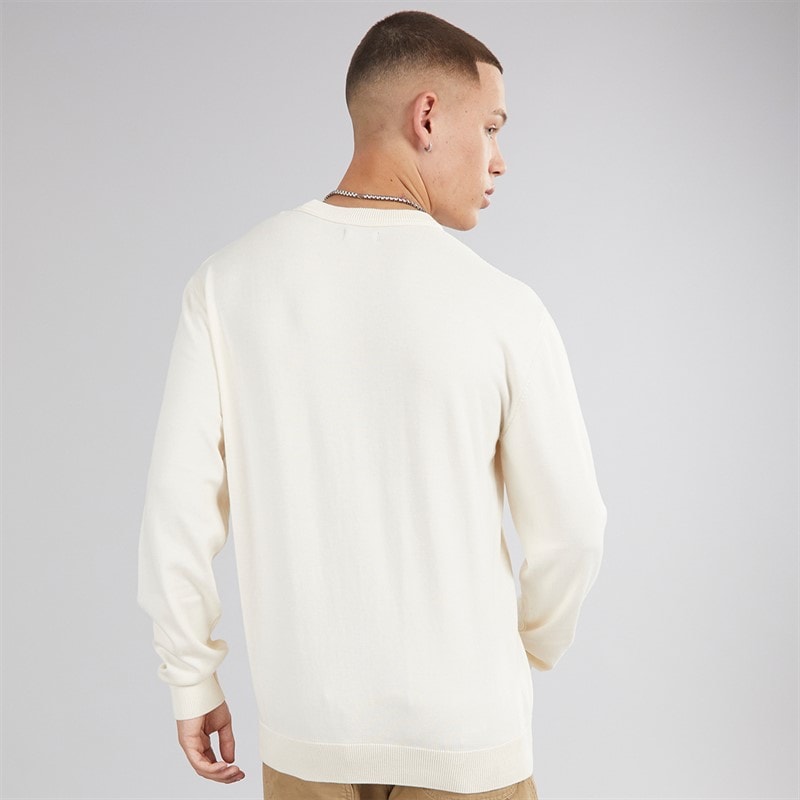 Napapijri Mens Aren Crew Neck Knit Beige Dimity - Image 2