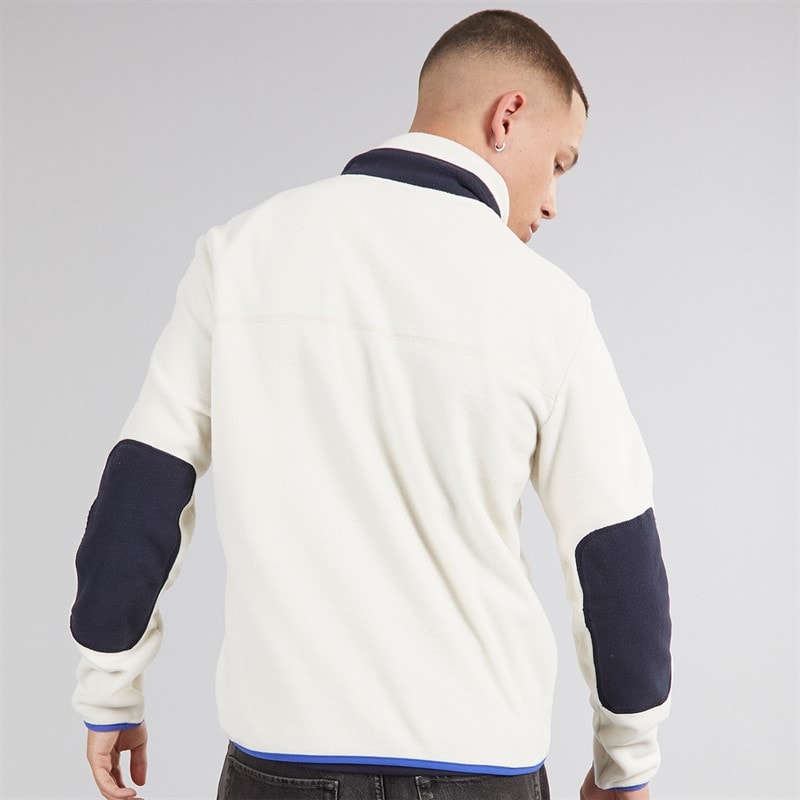 Napapijri Mens Dergana Half Zip Fleece Jacket Beige Dimity - Image 2