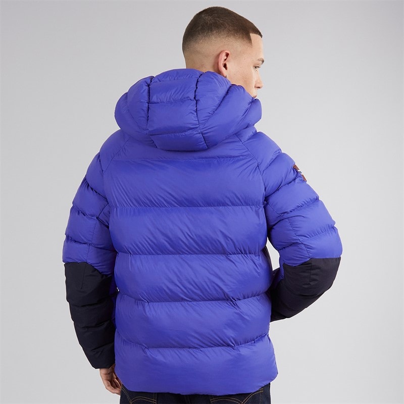 Napapijri Mens Moesa Puffer Hooded Jacket Royal Blue - Image 2