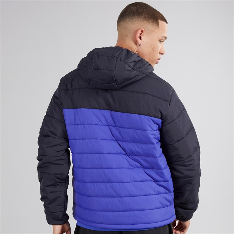 Napapijri Mens Gesar Water-Resistant Windproof Padded Hooded Jacket Royal Blue - Image 2