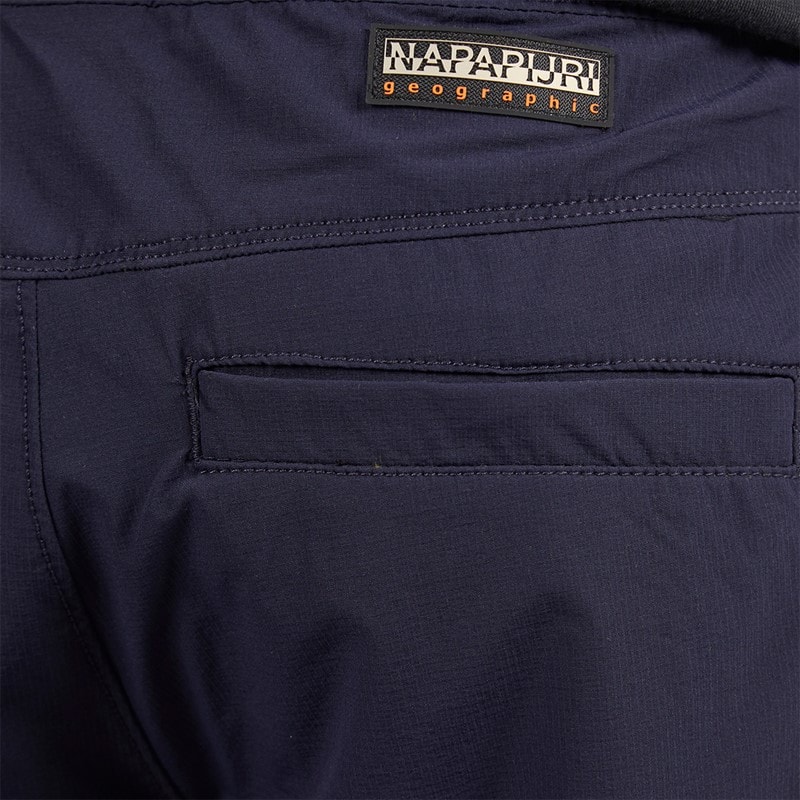 Napapijri Mens Sovana Stretch Poly Cargo Trousers Blue Marine - Image 3