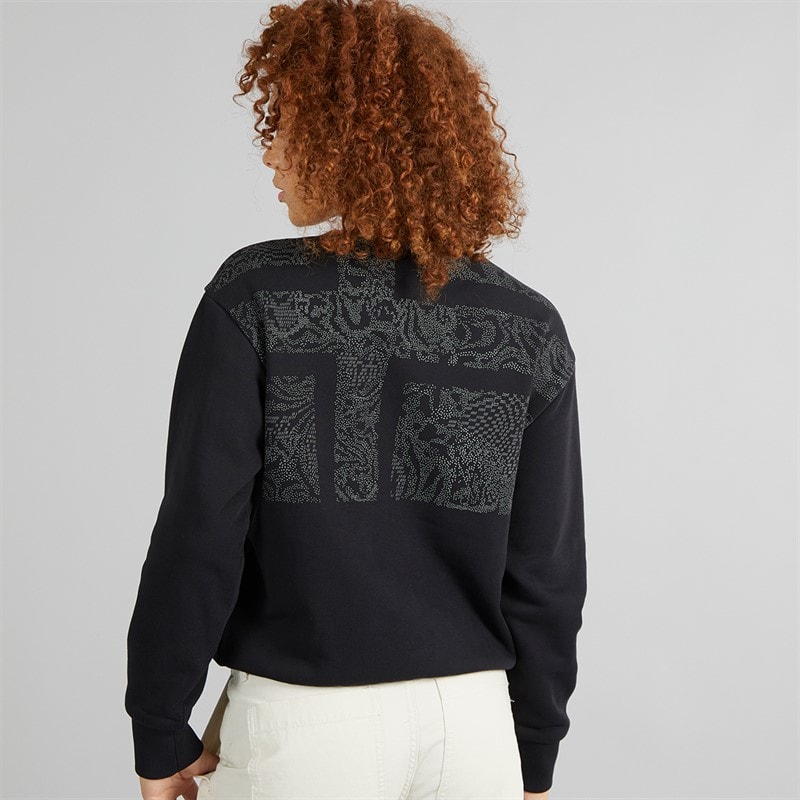 Napapijri Womens Campido Crew Neck Sweatshirt Black Beauty - Image 2
