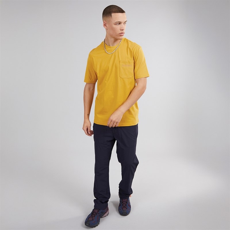 Napapijri Mens Fanes Pocket T-Shirt Gold Flake - Image 4