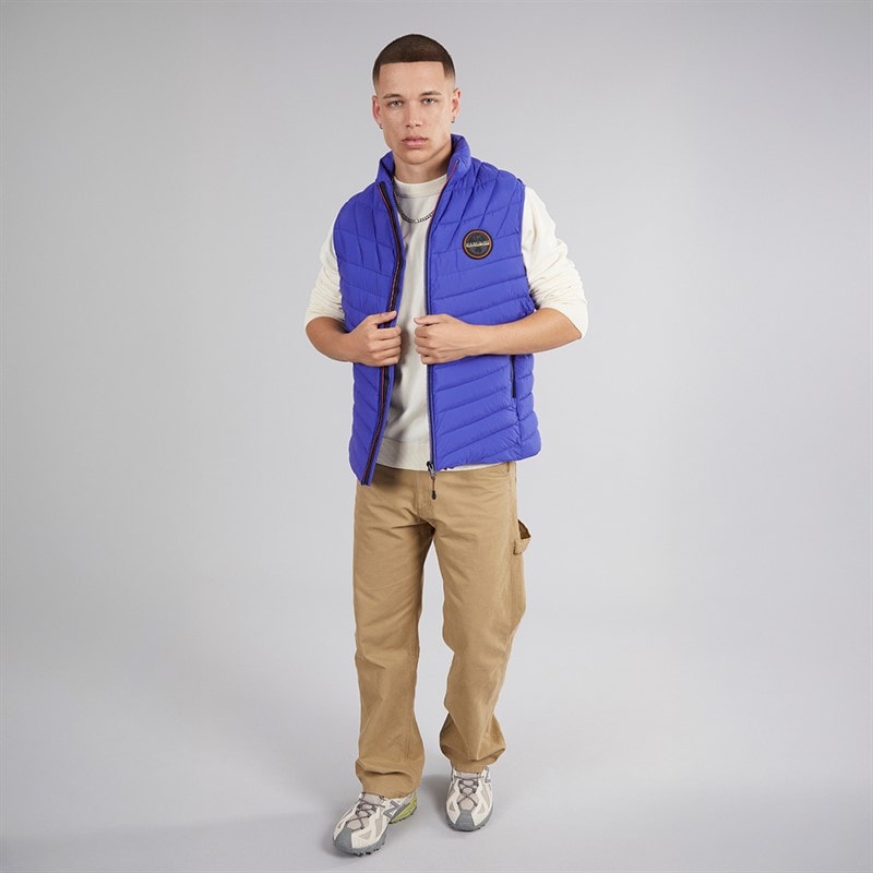 Napapijri Mens Lapaz Padded Gilet Royal Blue - Image 4