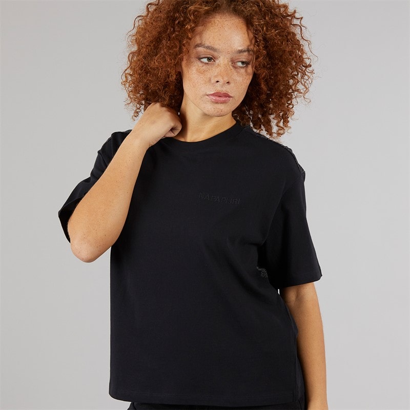Napapijri Womens Campido T-Shirt Black Beauty - Image 2