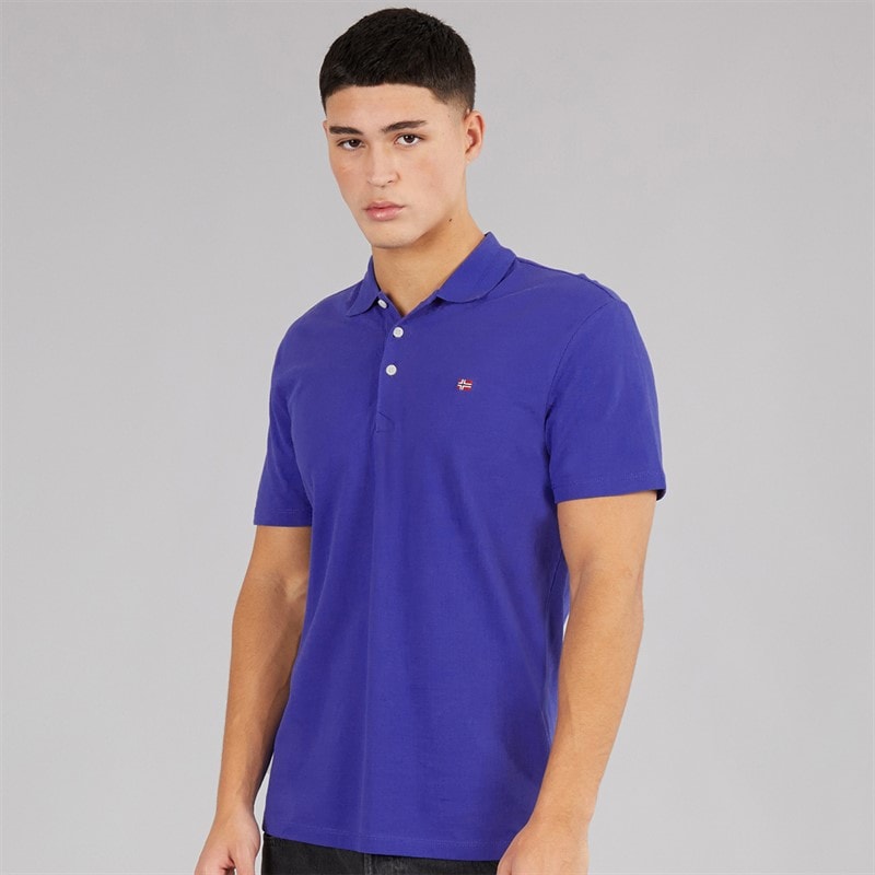 Napapijri Mens Ealis Polo Shirt Royal Blue