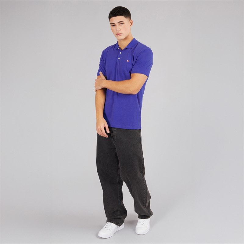 Napapijri Mens Ealis Polo Shirt Royal Blue - Image 4