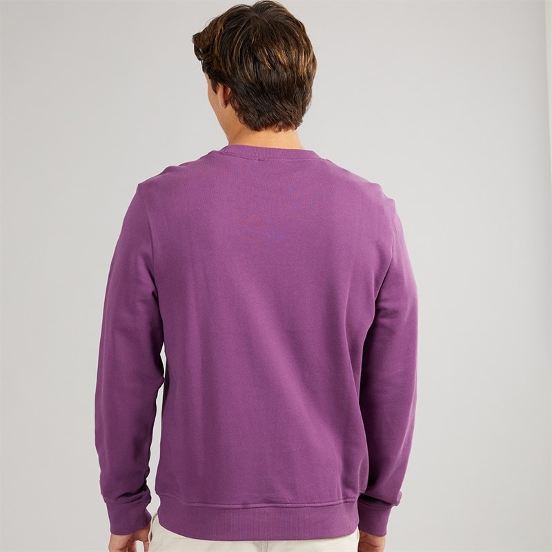 Napapijri Mens Balis Crew Sweatshirt Purple Pass - Image 2
