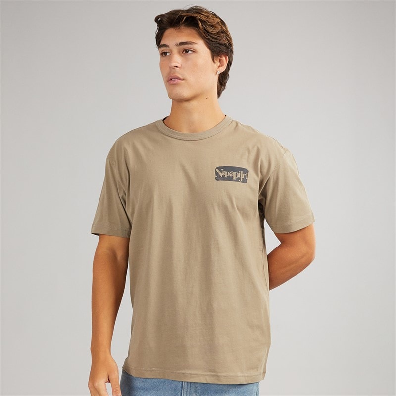 Napapijri Mens Snibston T-Shirt Fallen Rock - Image 2