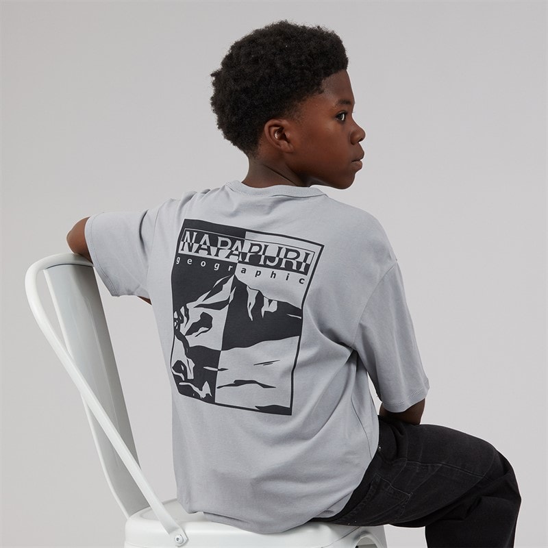 Napapijri Junior Scape T-Shirt Shark Skin - Image 1