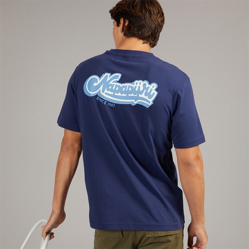 Napapijri Mens Zinc T-Shirt Naval Acade - Image 1