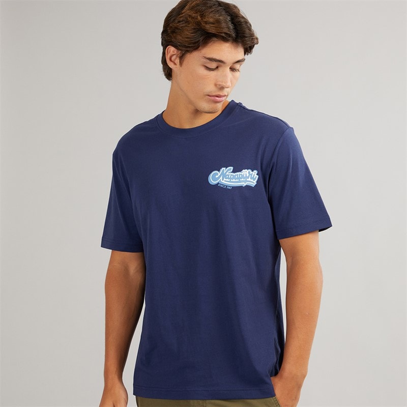 Napapijri Mens Zinc T-Shirt Naval Acade - Image 2