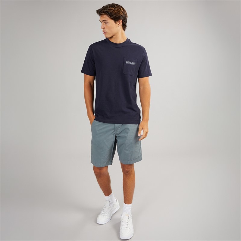 Napapijri Mens Fanes T-Shirt Blue Marine - Image 4