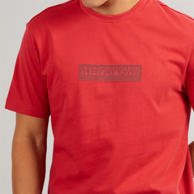 Napapijri Mens Box Logo T-Shirt American - Image 3