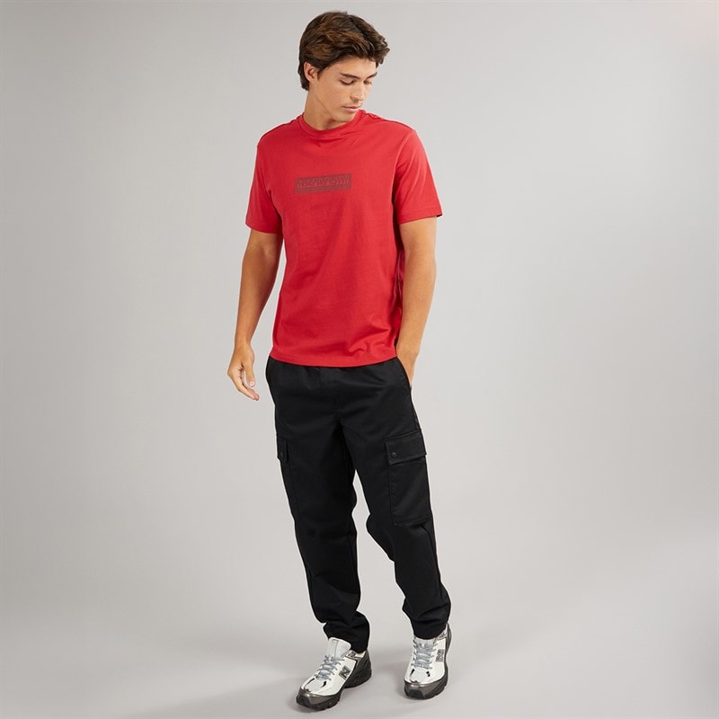 Napapijri Mens Box Logo T-Shirt American - Image 4