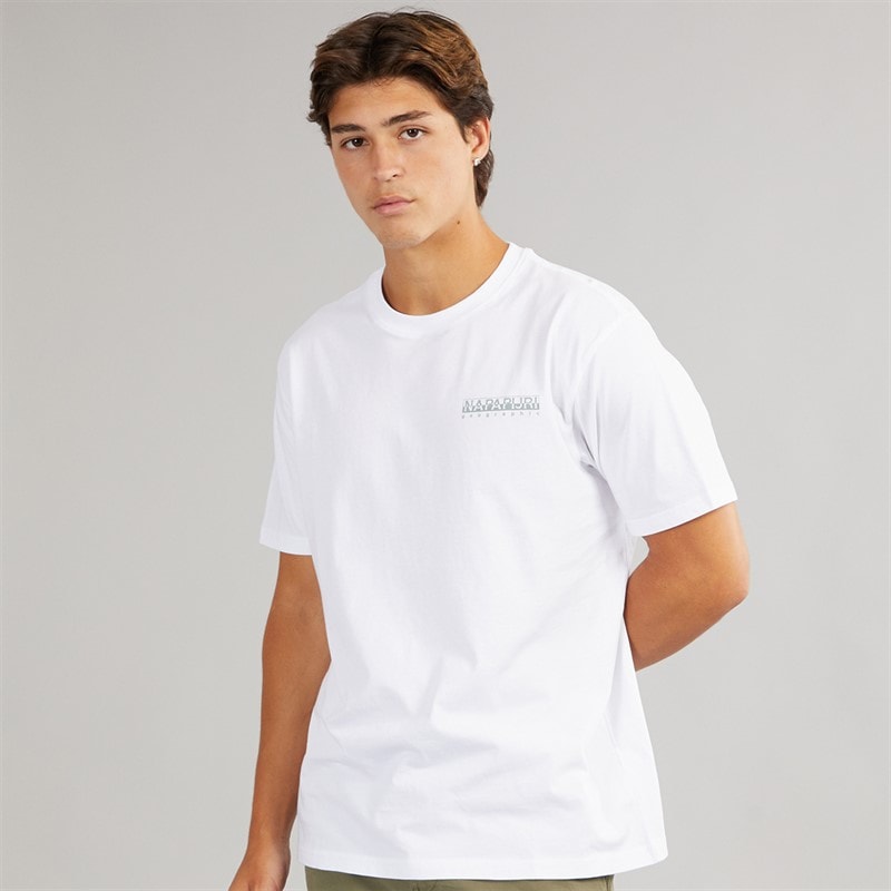Napapijri Mens Aspect T-Shirt Bright White - Image 2