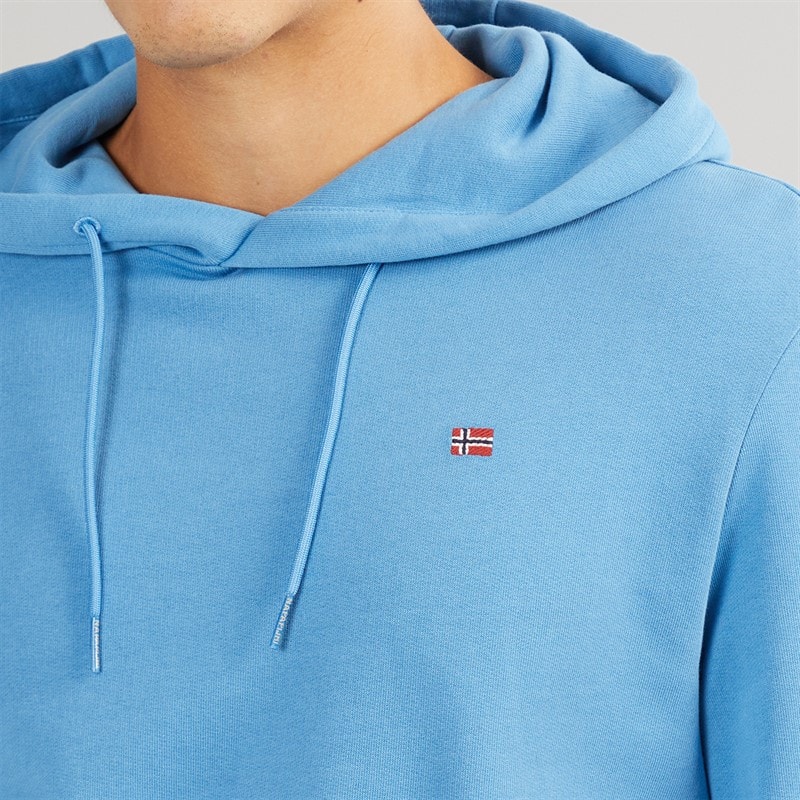Napapijri Mens Balis Hoodie Blue Jasper - Image 3
