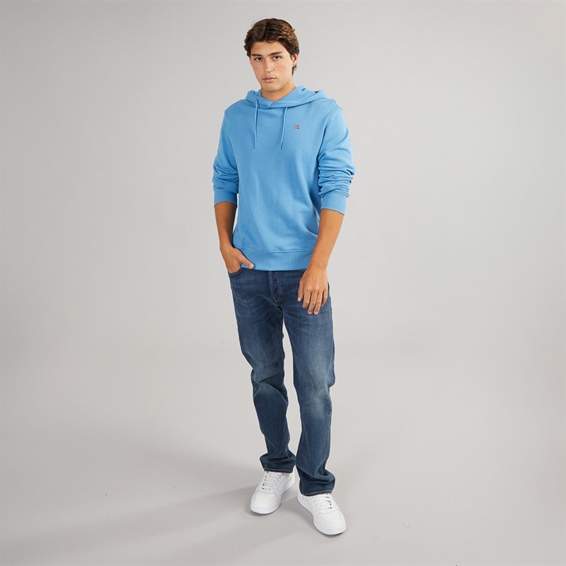 Napapijri Mens Balis Hoodie Blue Jasper - Image 4