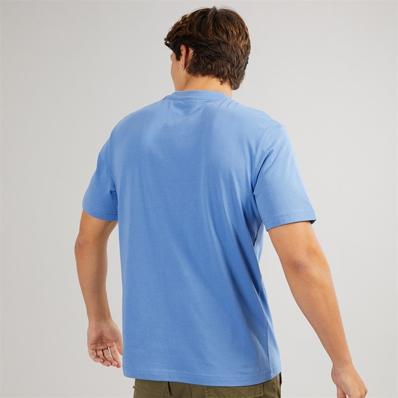 Napapijri Mens Box Logo T-Shirt Blue Jasper - Image 2