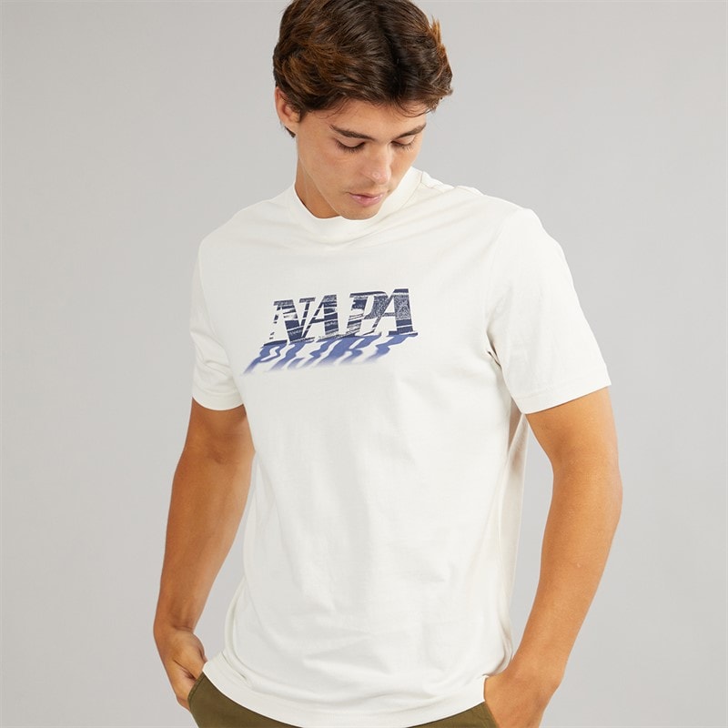 Napapijri Mens Lodestar T-Shirt White Whisper