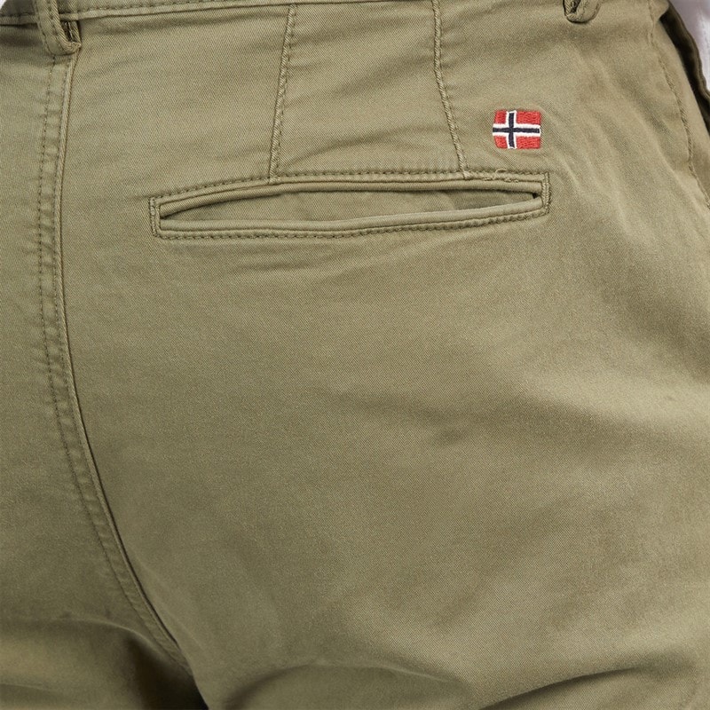 Napapijri Mens Puyo Chino Trousers Tea Leaf - Image 3