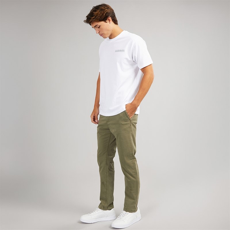 Napapijri Mens Puyo Chino Trousers Tea Leaf - Image 4