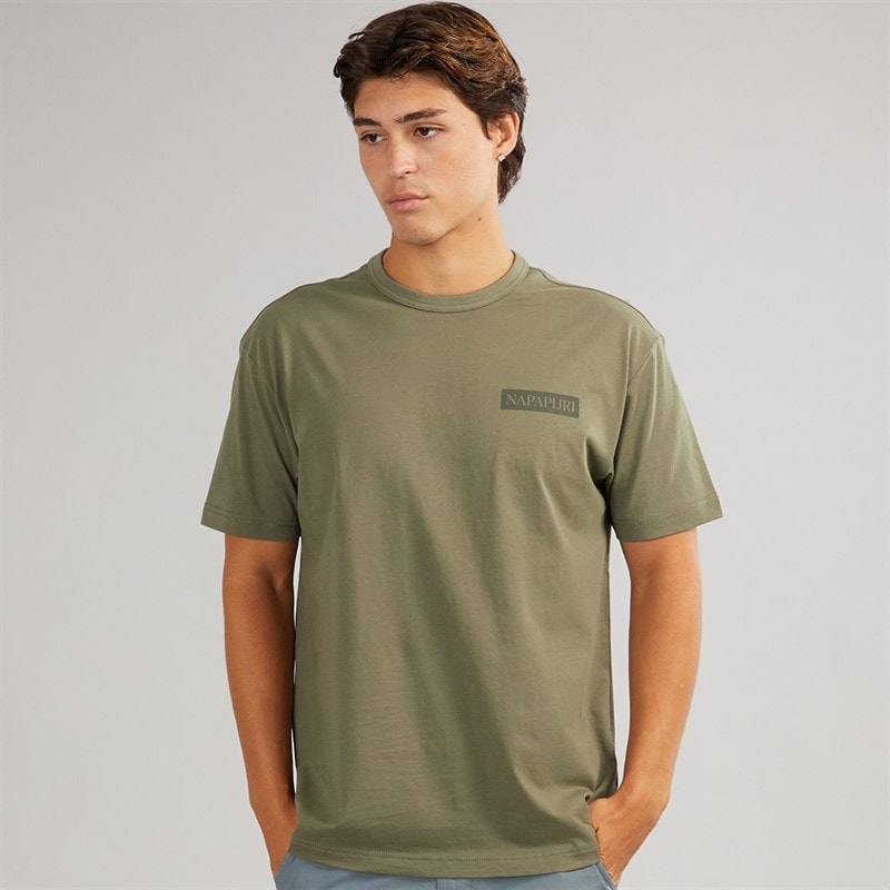 Napapijri Mens Bretby T-Shirt Tea Leaf - Image 2
