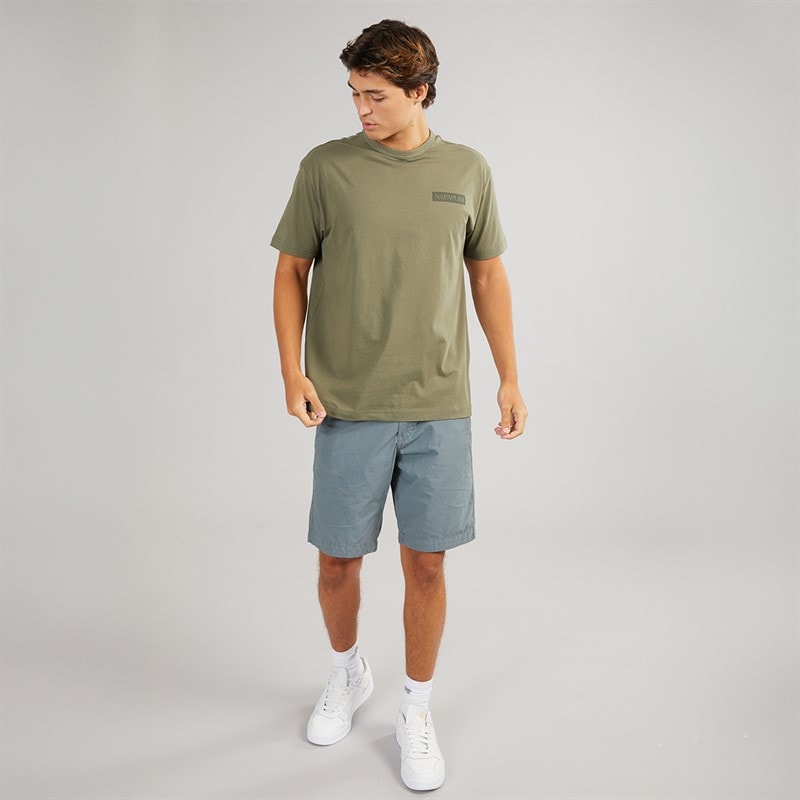 Napapijri Mens Bretby T-Shirt Tea Leaf - Image 4