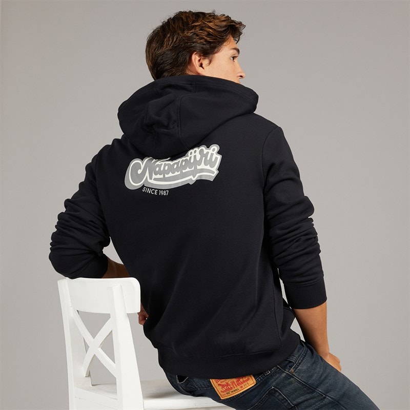 Napapijri Mens Zinc Hoodie Black Beauty