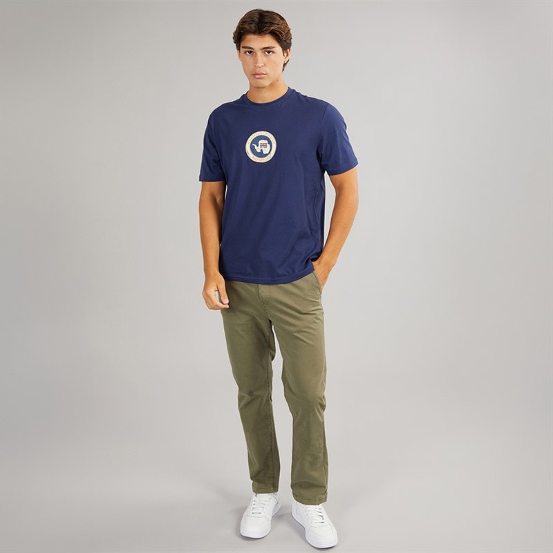 Napapijri Mens Phos T-Shirt Naval Acade - Image 4
