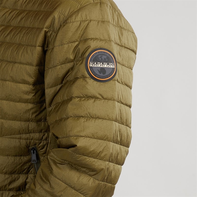 Napapijri Mens Amiata Padded Jacket Dark Olive - Image 3