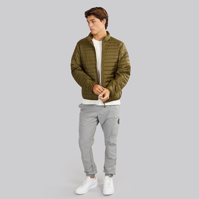Napapijri Mens Amiata Padded Jacket Dark Olive - Image 4
