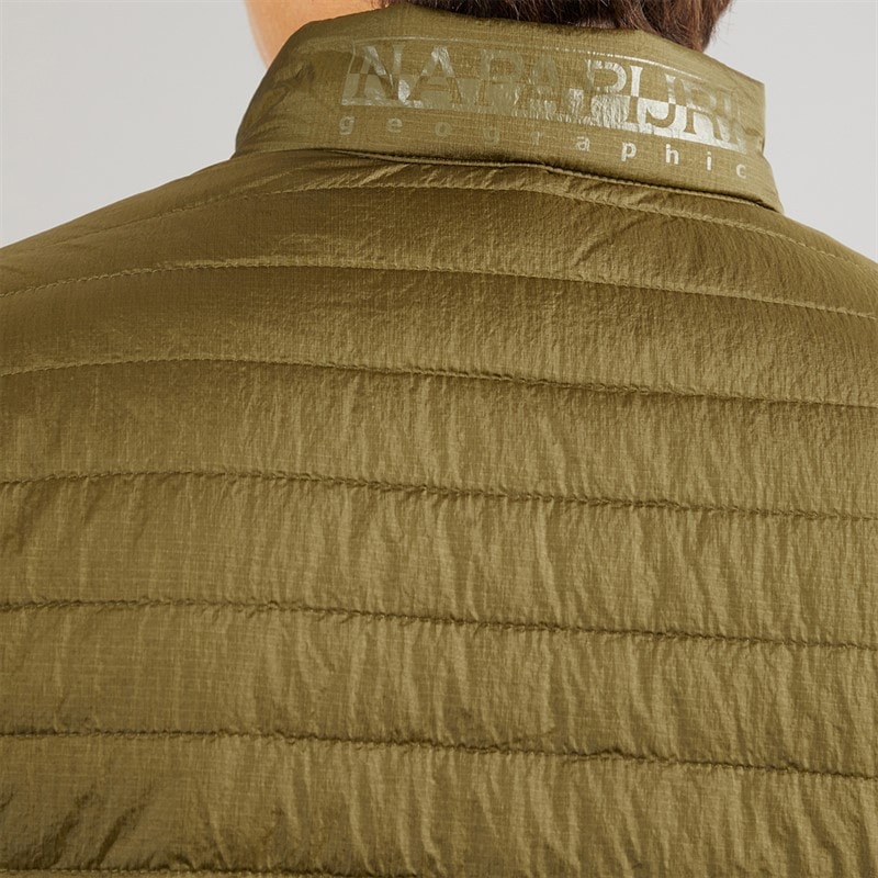Napapijri Mens Amiata Padded Jacket Dark Olive - Image 5