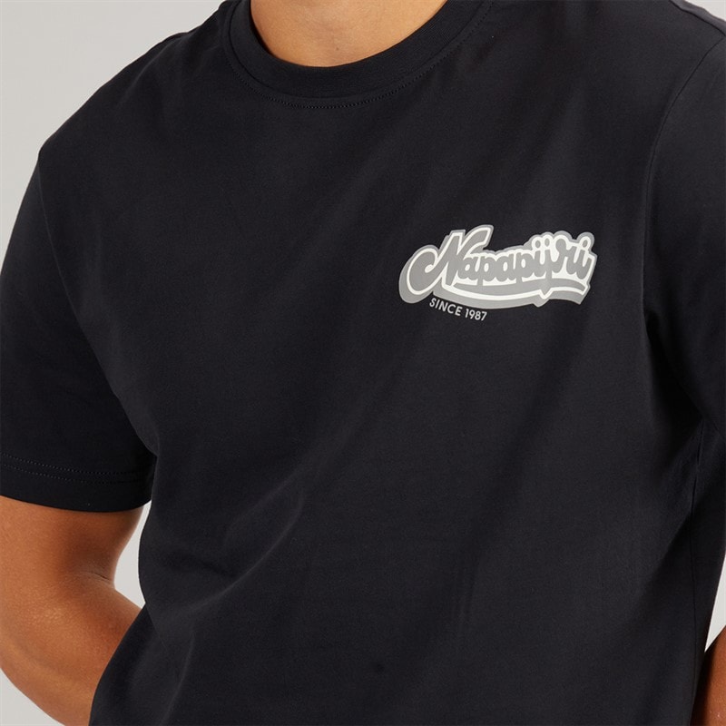 Napapijri Mens Zinc T-Shirt Black Beauty - Image 5